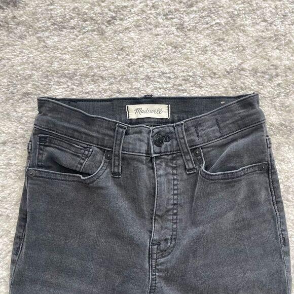 Madewell 9” Mid-Rise Skinny Jeans in Distressed Black Sea - Picture 8 of 13